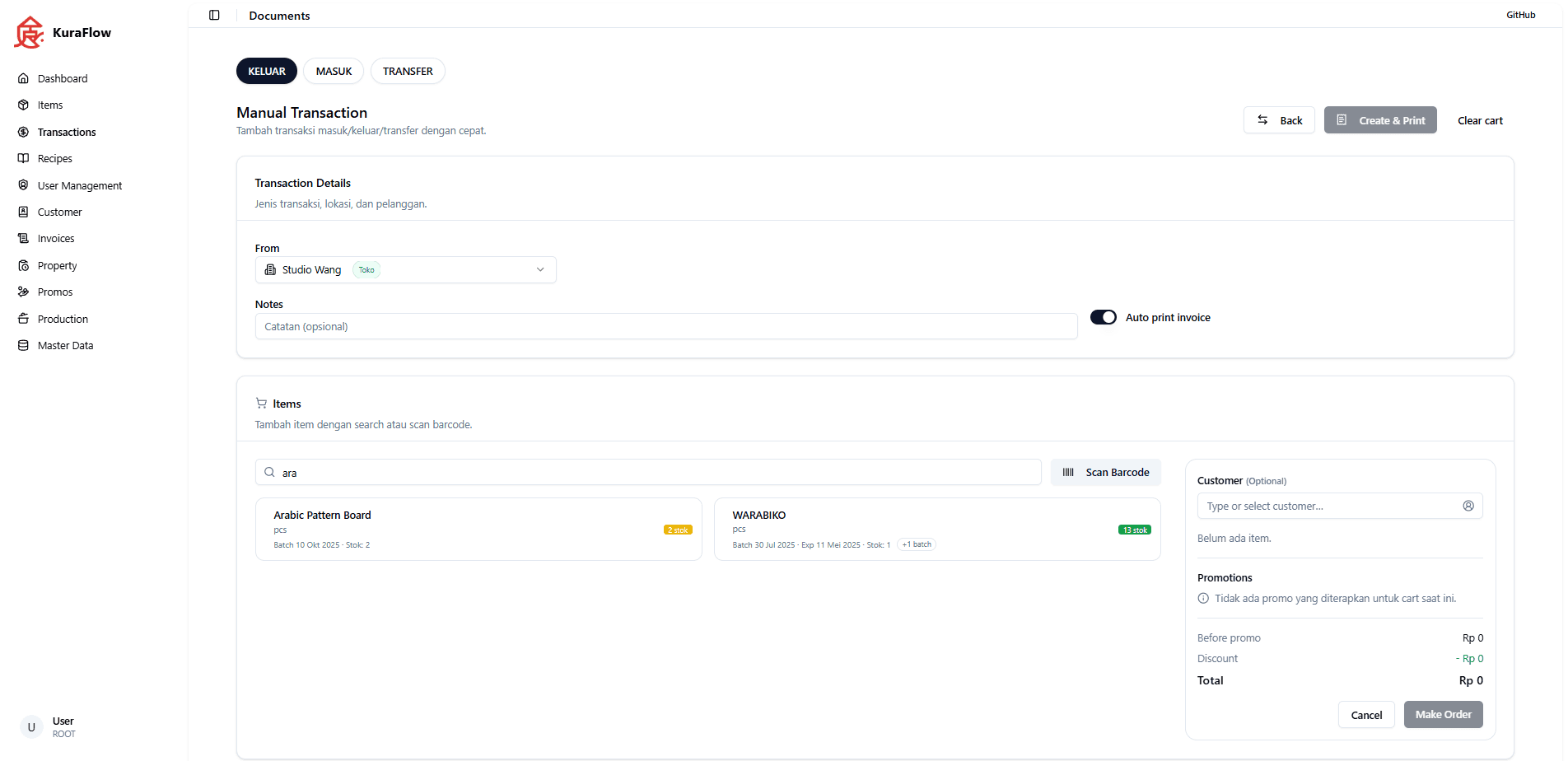KuraFlow – Inventory & POS preview